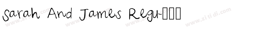 Sarah And James Regu字体转换